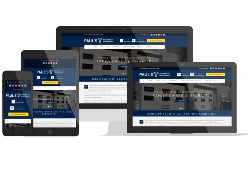 Connecticut Web Design - Pauls Auto Repair