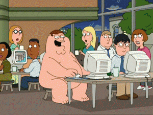 Family Guy Gif Peter Computer