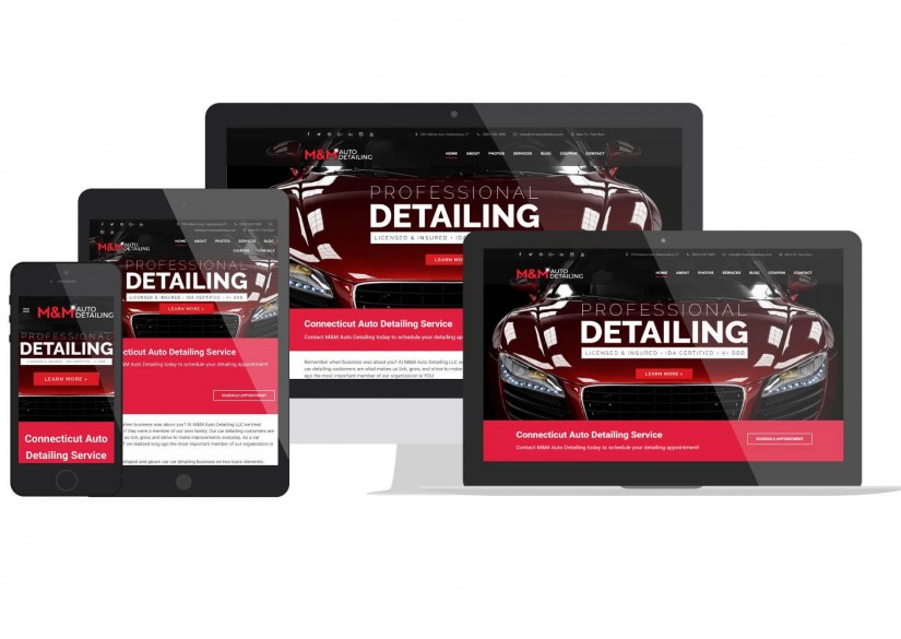 Car Detailing WordPress Web Design